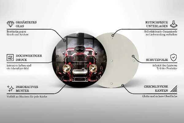 Tábua de vidro Carro velho