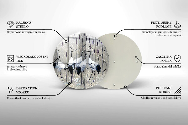 Tábua de cortar alimentos guindastes japoneses