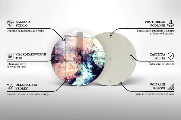 Tábua de cortar Abstração pintada