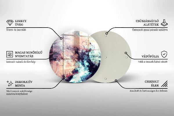 Tábua de cortar Abstração pintada
