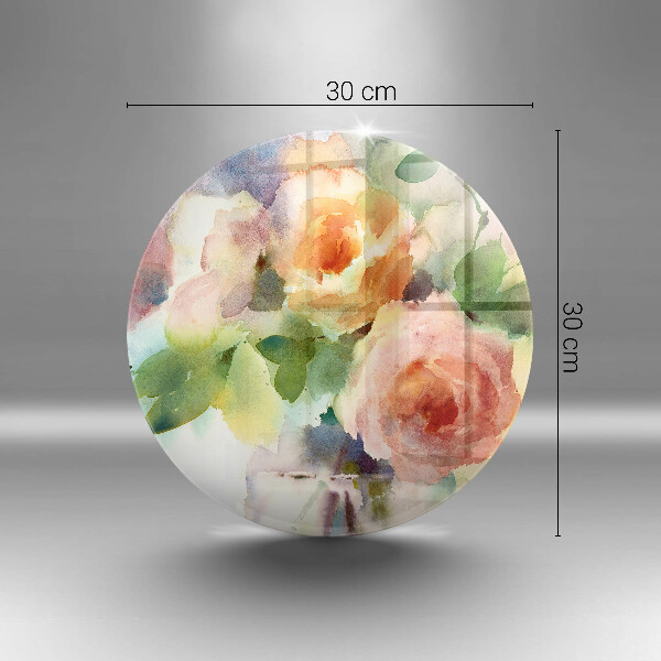 Tábua de corte Flores pintadas