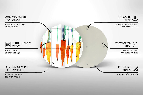 Tábua corte Ilustração de cenoura