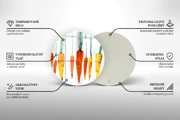 Tábua corte Ilustração de cenoura