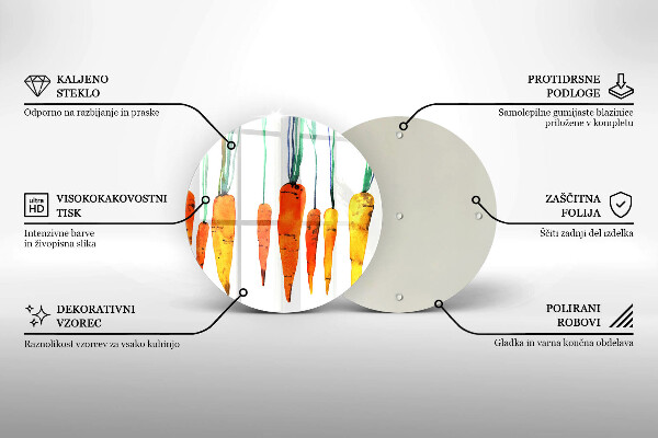 Tábua corte Ilustração de cenoura