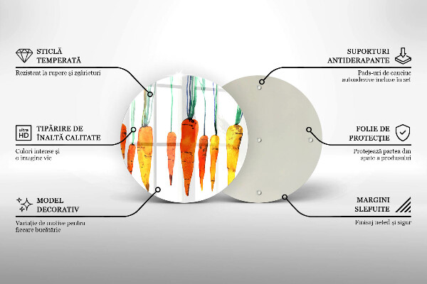 Tábua corte Ilustração de cenoura