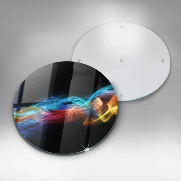 Tábua de corte de vidro Fumaça colorida