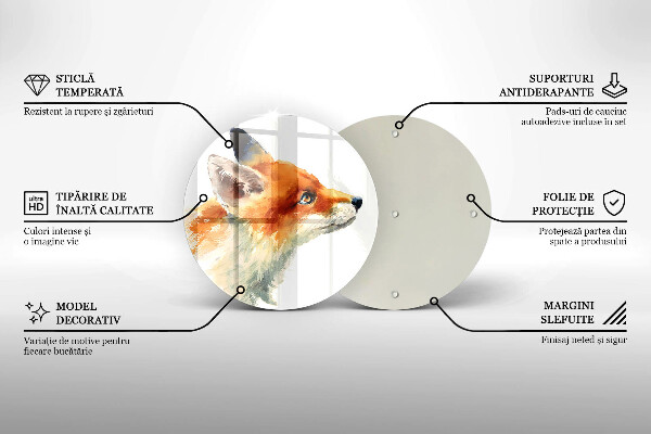 Tábua de cortar Raposa pintada