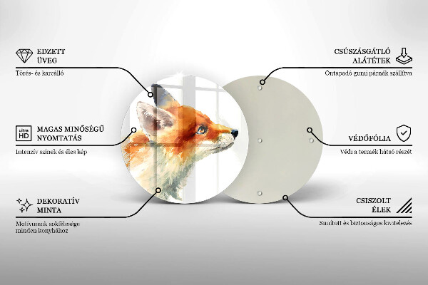 Tábua de cortar Raposa pintada