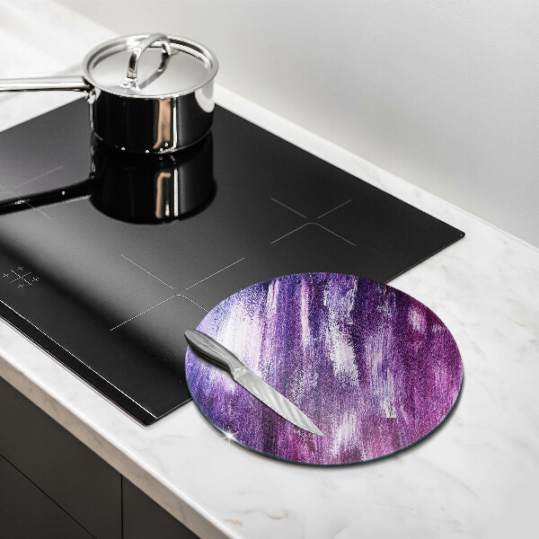 Tábua de corte de vidro Abstração de tinta