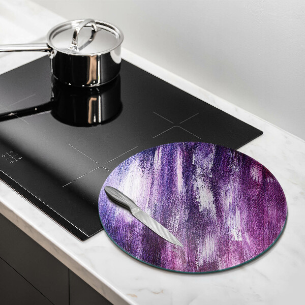 Tábua de corte de vidro Abstração de tinta