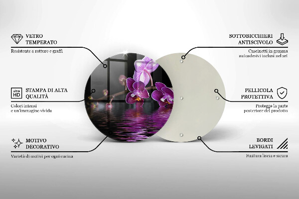 Tábua de corte Água Zen de Orquídea