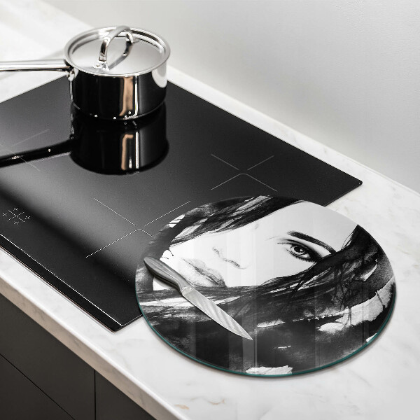 Tábua de cortar Rosto de mulher