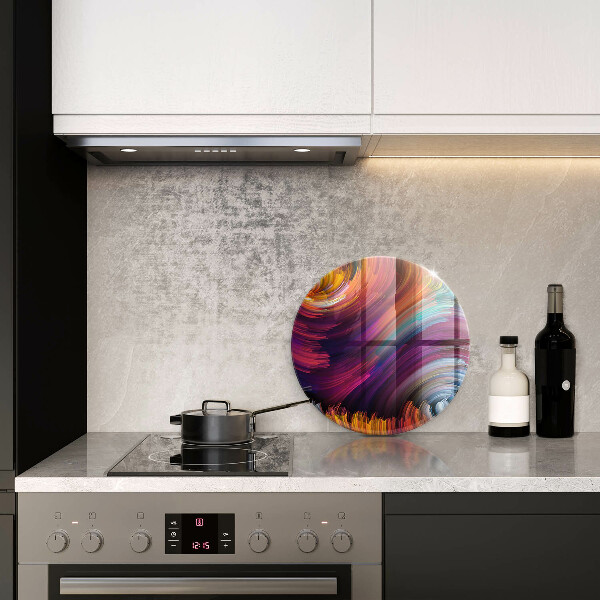 Tábua de vidro Destaques coloridos