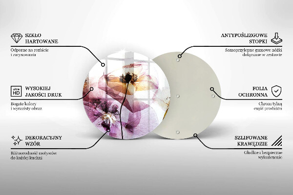 Tábua cozinha Flores delicadas