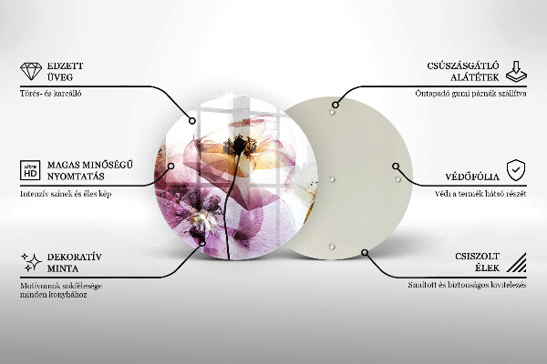 Tábua cozinha Flores delicadas