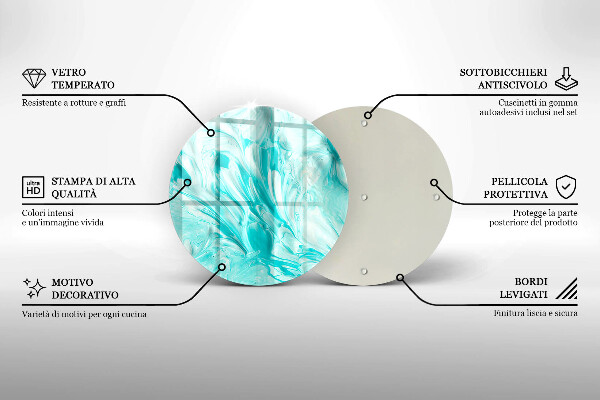 Tábua de corte Tintas abstratas