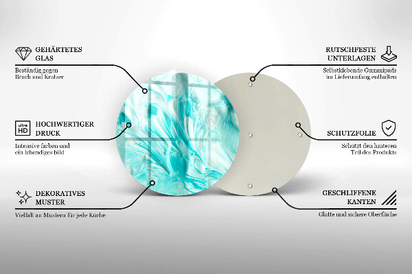 Tábua de corte Tintas abstratas