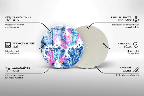 Tábua de cortar Ilustração de pena boho
