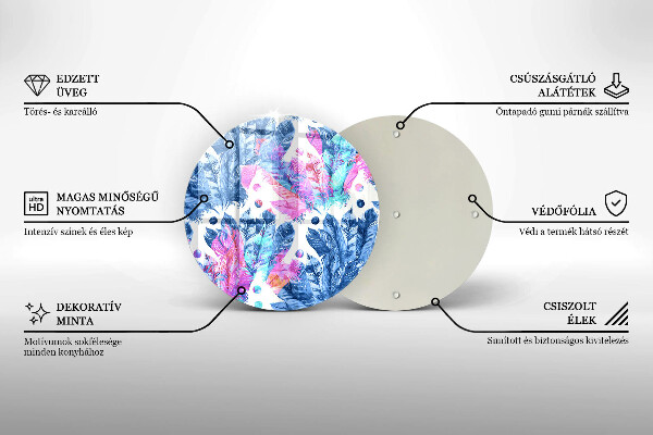 Tábua de cortar Ilustração de pena boho