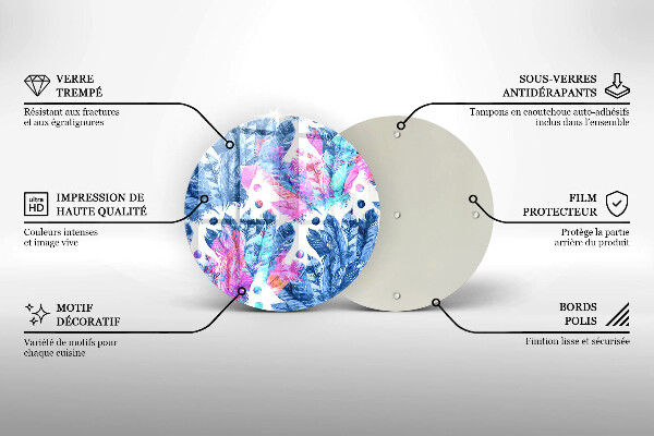 Tábua de cortar Ilustração de pena boho
