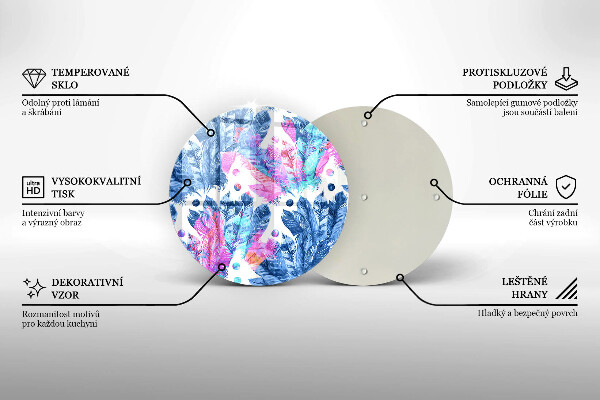 Tábua de cortar Ilustração de pena boho