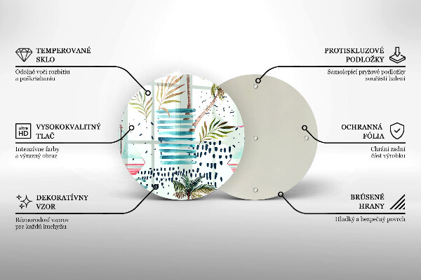 Tábua de vidro Ilustrações de férias