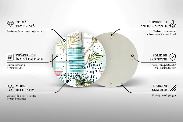 Tábua de vidro Ilustrações de férias