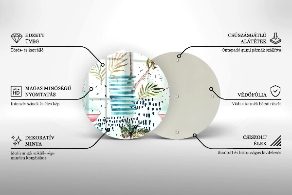 Tábua de vidro Ilustrações de férias