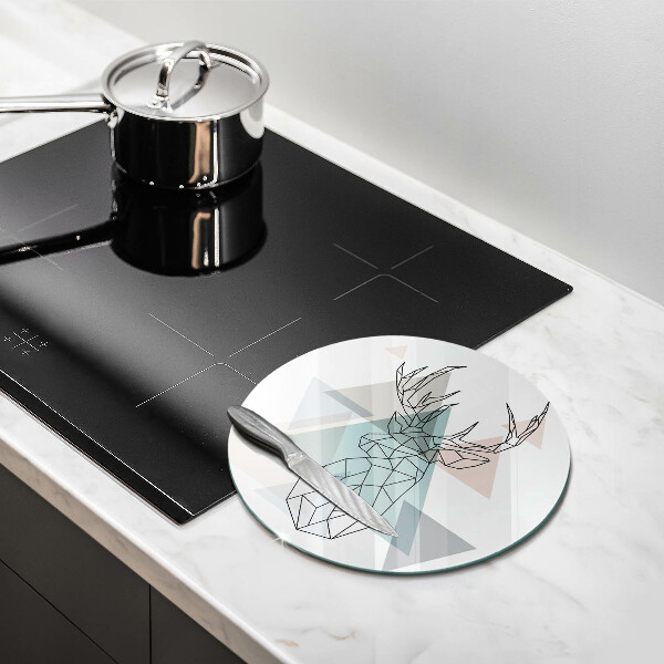 Tábua de cortar veado abstrato