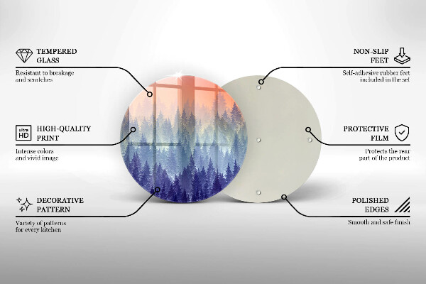 Tábua corte Floresta ao pôr do sol