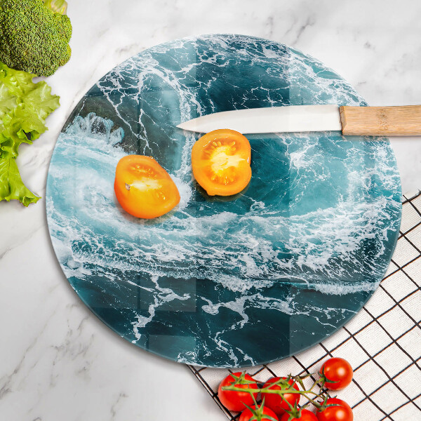 Tábua de cortar Ondas espumosas de água