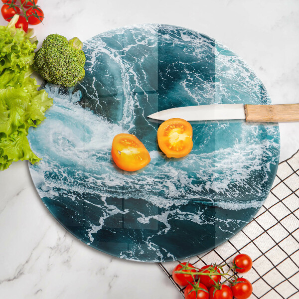 Tábua de cortar Ondas espumosas de água