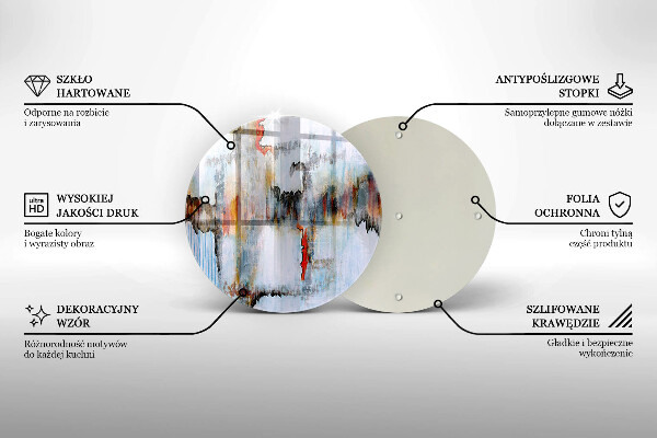 Tábua para cozinha Tintas abstratas