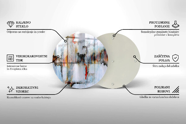 Tábua para cozinha Tintas abstratas