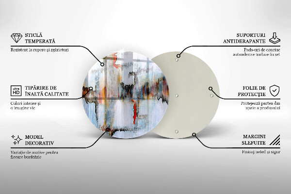 Tábua para cozinha Tintas abstratas