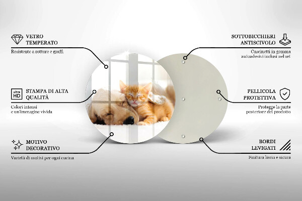 Tábua corte Animais cão e gato