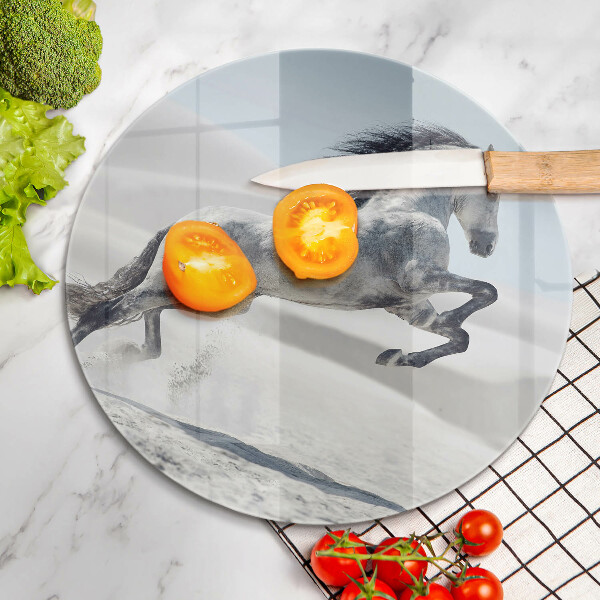 Tábua para cozinha Cavalo branco corcel