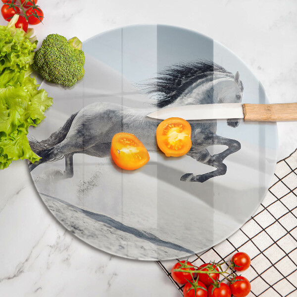 Tábua para cozinha Cavalo branco corcel