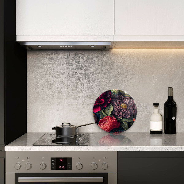 Tábua de cortar de vidro Lindas flores