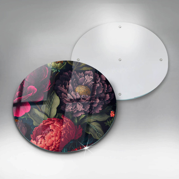 Tábua de cortar de vidro Lindas flores