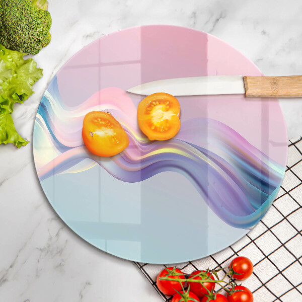Tábua para corte abstração pastel