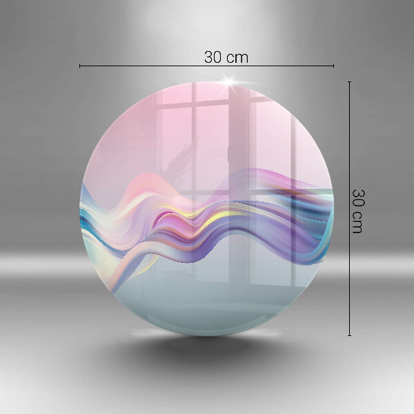 Tábua para corte abstração pastel