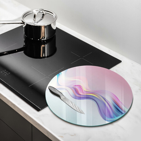 Tábua para corte abstração pastel