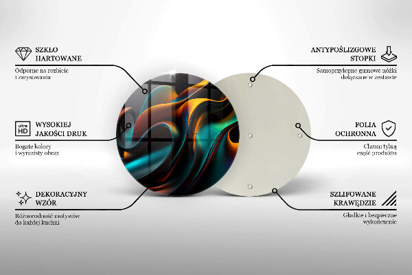 Tábua para corte Abstração colorida