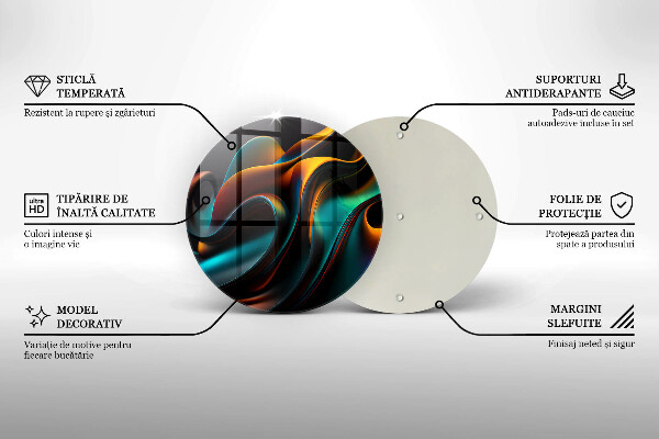 Tábua para corte Abstração colorida