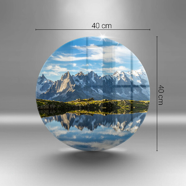 Tábua de cortar de vidro Paisagem montanhosa