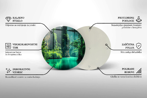 Tábua para cozinha Paisagem da lagoa