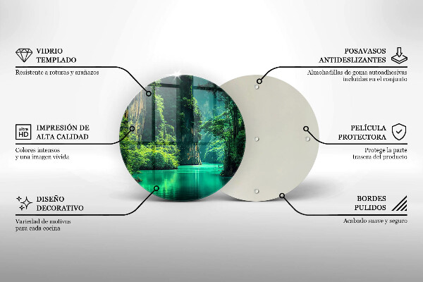 Tábua para cozinha Paisagem da lagoa