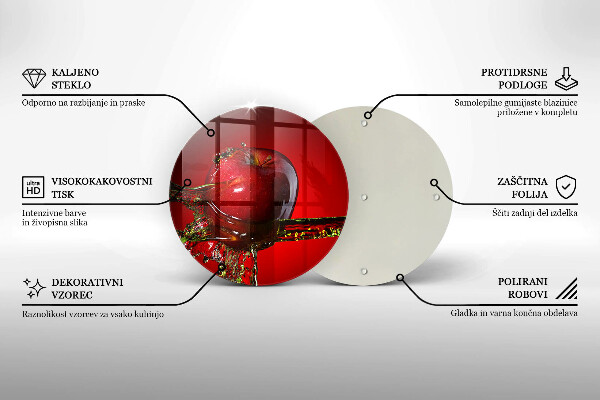 Tábua de cortar Maçã na água