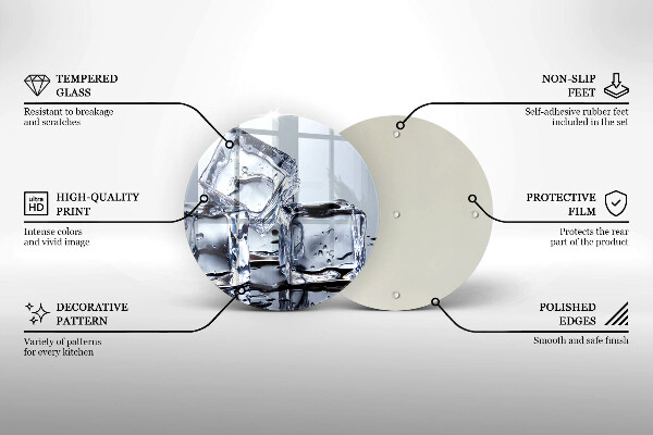 Tábua para cozinha Cubos de gelo